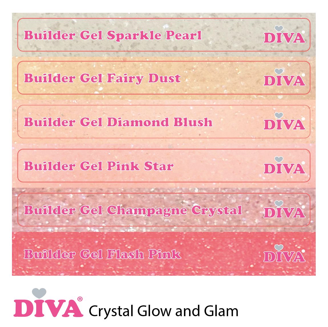 DIVA Builder Gel Low Heat – Diamond Blush 15ml