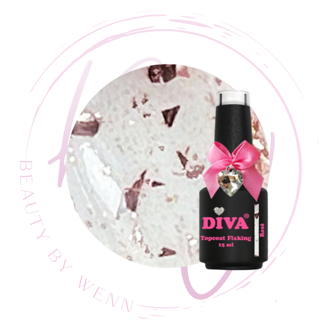 DIVA Topcoat Flaking Rosé - No Wipe 15 ml - Beauty by Wenn