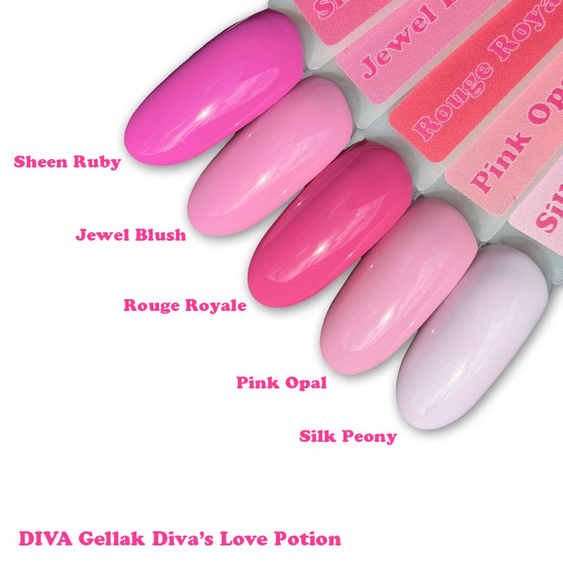 DIVA One Coat Gellak – Sheen Ruby 6ml