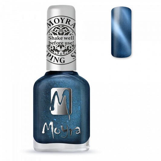 Moyra Stamping Nail Polish Cat Eye Magnetic Blue sp33 - Beauty by Wenn
