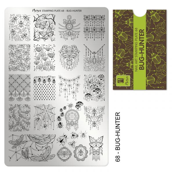 Moyra Stamping Plaat 68 Bug-Hunter - Beauty by Wenn