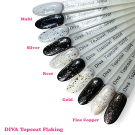 DIVA Topcoat Flaking Fine Copper - No Wipe 15 ml - Beauty by Wenn