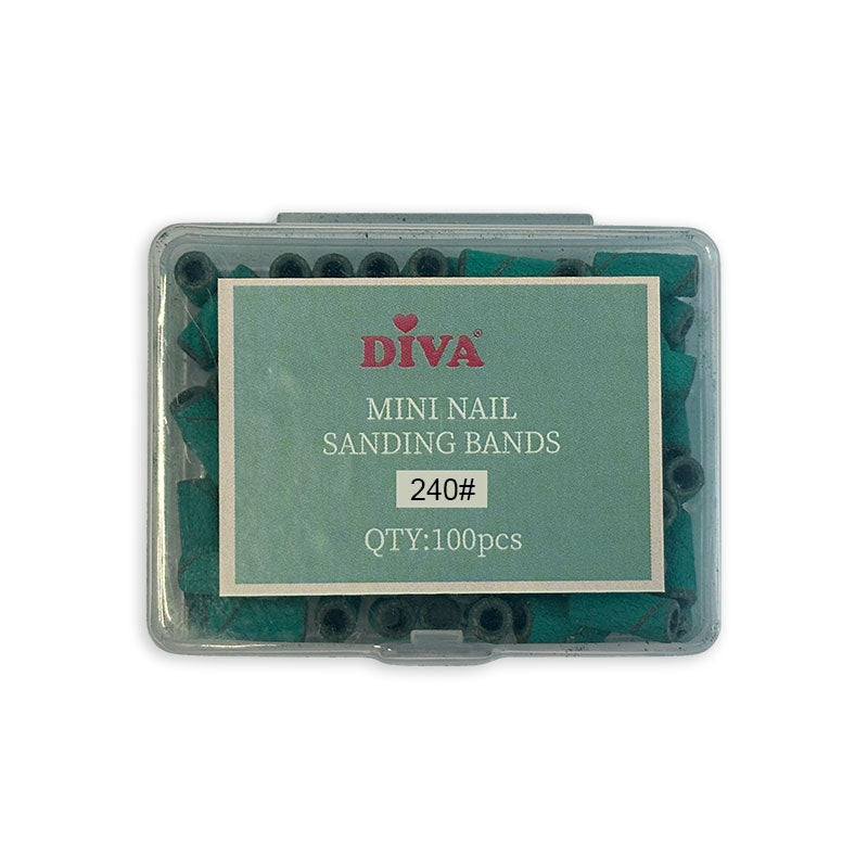 Mini Nail Sanding Bands for Small Mandrel Bit 3mm - 100 pcs - 240# - Beauty by Wenn
