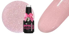 Diva Rubber Basecoat Soft Pink Sparkle 15 ml - Beauty by Wenn