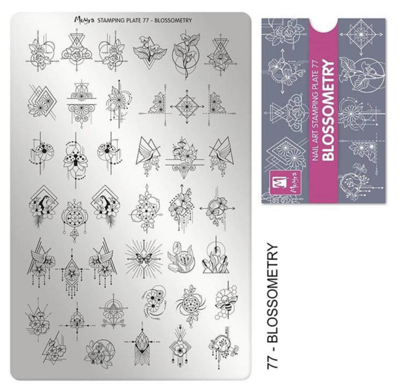 Moyra Stamping Plaat 77 Blossometry - Beauty by Wenn