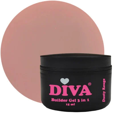 DIVA Builder Gel LOW HEAT 3-in-1 Dusty Rouge 15 ml - Beauty by Wenn