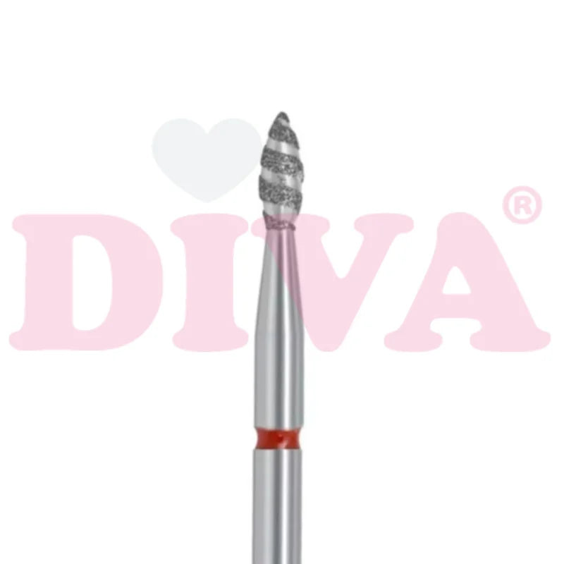 Diva Tornado Drop Diamond Bit Fine Red - Beauty by Wenn