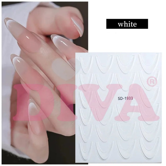 Faded French Smile Sticker White - Beauty by Wenn