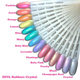 Diva Rubber Basecoat Minty Crystal 15 ml - Beauty by Wenn