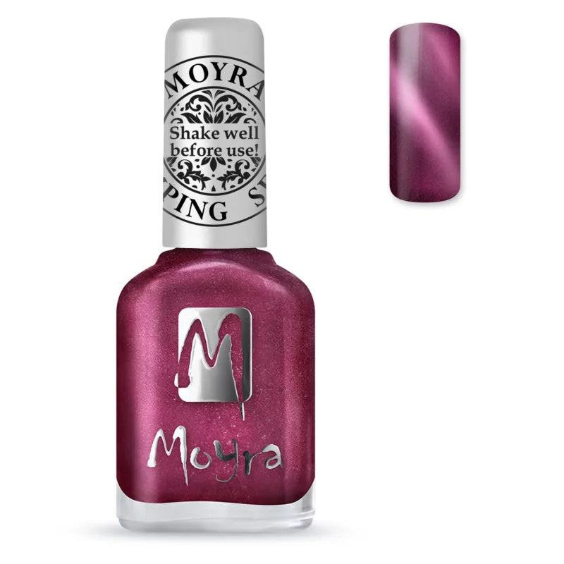 Moyra Stamping Nail Polish Cat Eye Magnetic Red 12ml sp32 - Beauty by Wenn