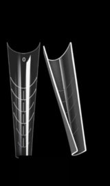 Dual Form Tips Clear Russian Almond in Tipbox 120 pcs ( have tips) - Beauty by Wenn