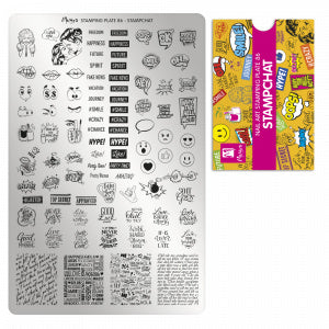 Moyra Stamping Plaat 86 Stampchat - Beauty by Wenn