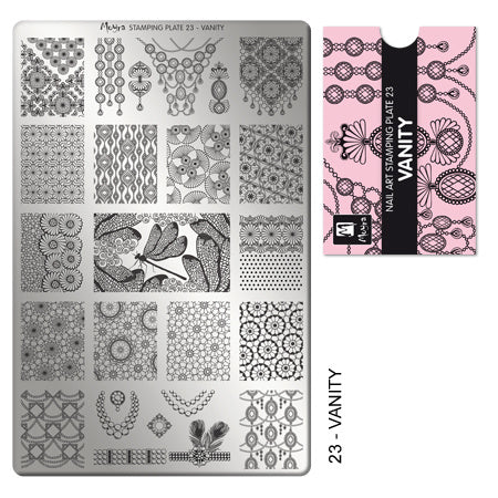 Moyra Stamping Plaat 23 Vanity - Beauty by Wenn