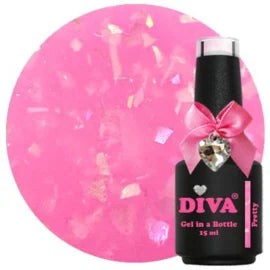 Diva Gel in a Bottle Showflakes Collection - 6x15ml - Hema Free + Gratis Fineliner