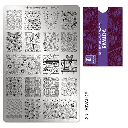 Moyra Stamping Plaat 33 Rivalda - Beauty by Wenn