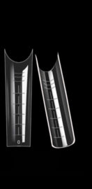 Dual Form Tips Clear Square in Tipbox 120 pcs (halve tips) - Beauty by Wenn