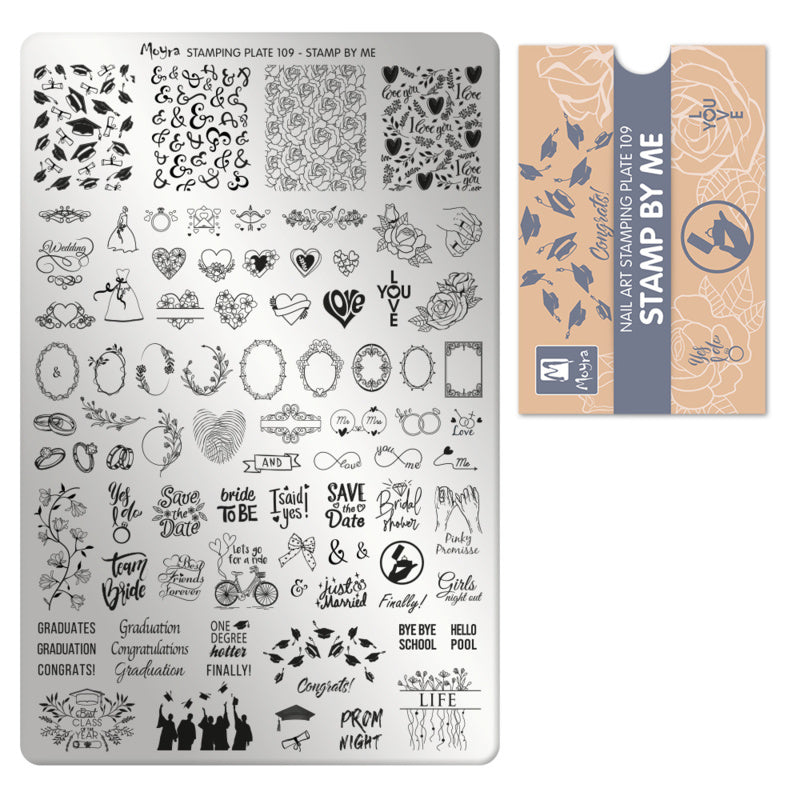 Moyra Stamping Plate 109 Stamp by Me - Beauty by Wenn