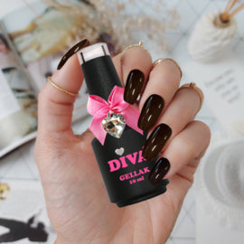 DIVA Gellak Naughty Cocoa 10 ml - Beauty by Wenn