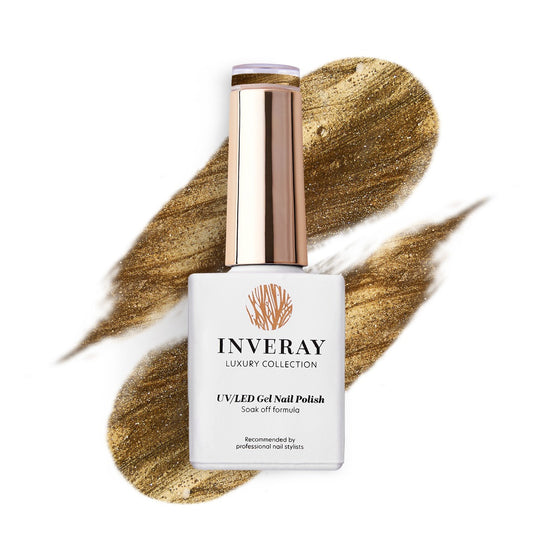 Inveray UV/LED Gel Nail Polish Luxury Collection N°278 GOLDEN ECLIPSE