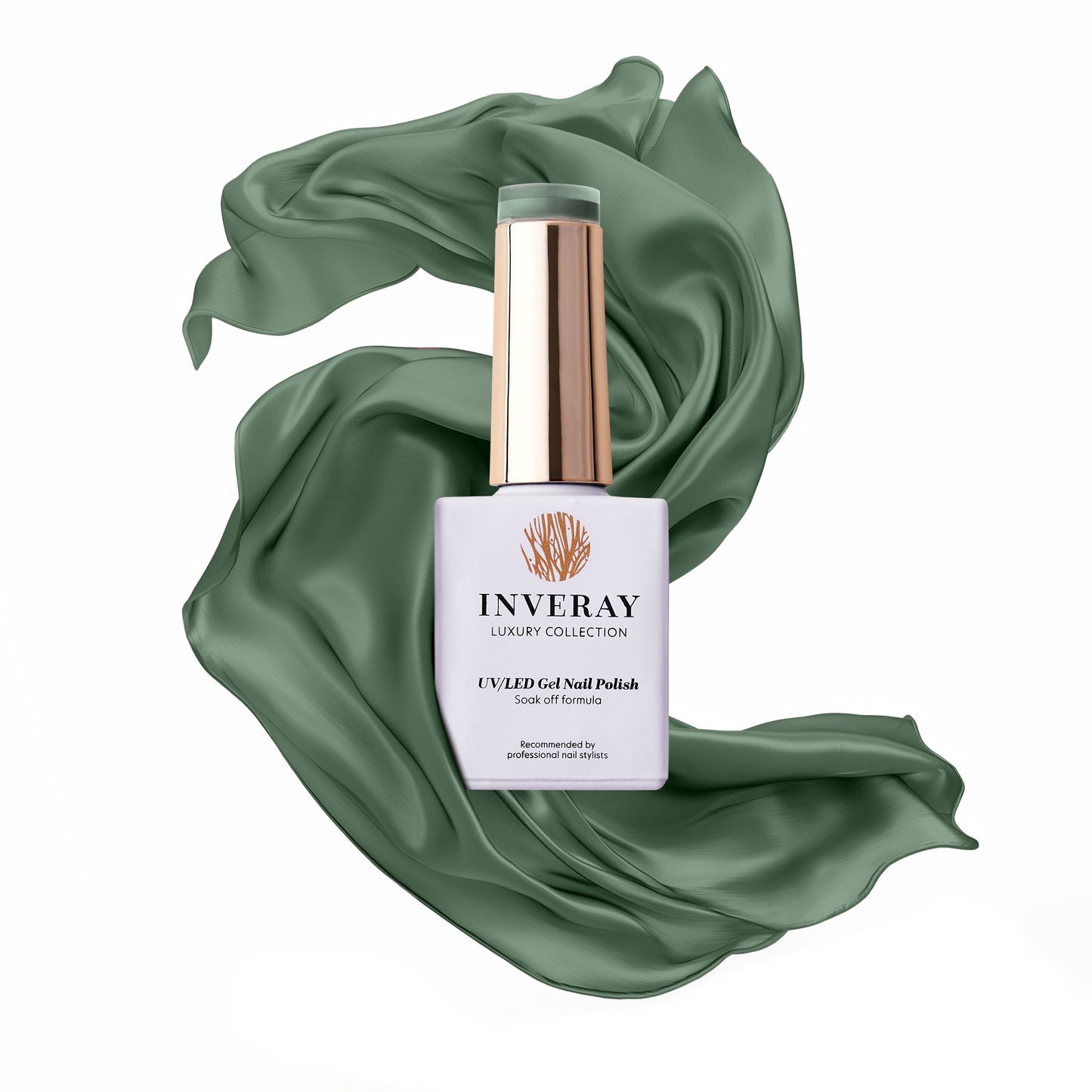 Inveray UV/LED Gel Nail Polish Luxury Collection N°186 GREEN TEA - Beauty by Wenn