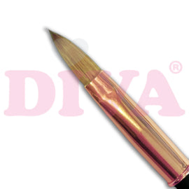 DIVA Exclusive Kolinsky Acryl Penseel Rose Gold met dop #10 Black - Beauty by Wenn
