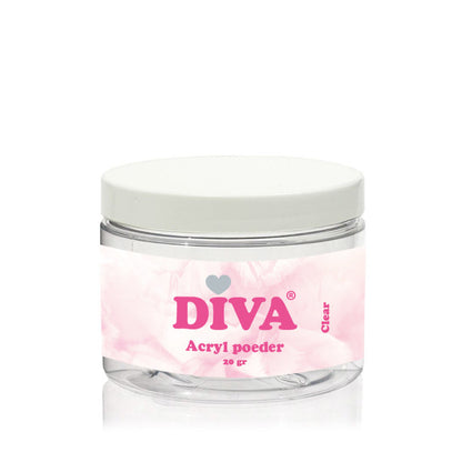Diva Acryl Poeder Clear 20 gram - Beauty by Wenn