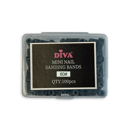 Mini Nail Sanding Bands for Small Mandrel Bit 3mm - 100 pcs - 80# - Beauty by Wenn