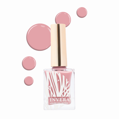 Inveray nagellak C11 Blush Mirage diep roze op nagels