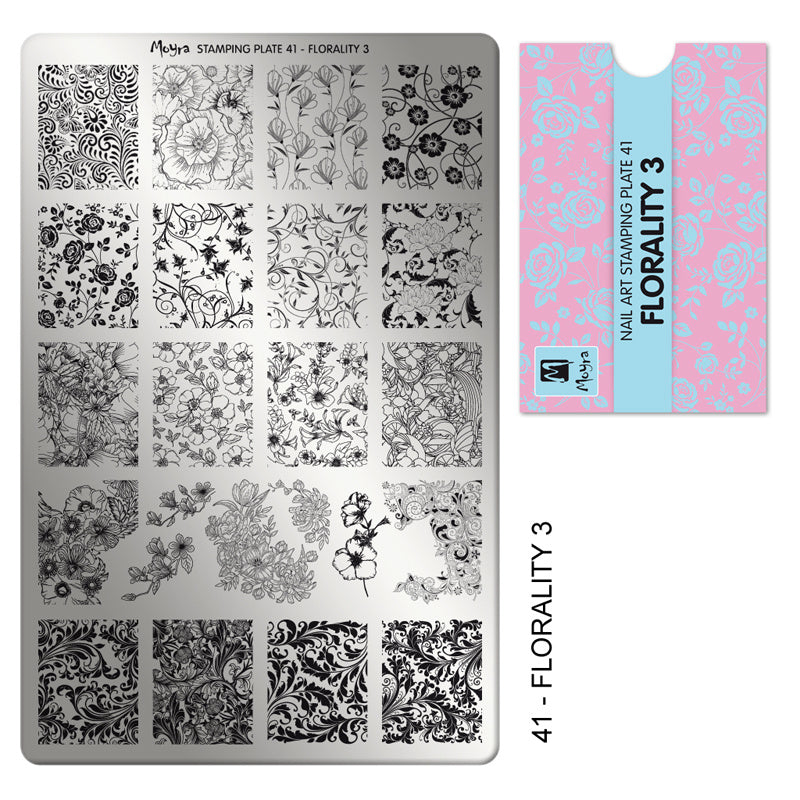 Moyra Stamping Plaat 41 Florality 3 - Beauty by Wenn