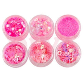 Mix Party 6 potjes Nailart Pink - Beauty by Wenn