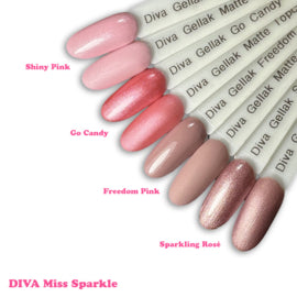 DIVA Gellak Miss Sparkle Collection 5x 10 ml - met gratis Colorpop Stickers