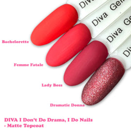 DIVA Gellak I Don't Do Drama, I Do Nails Collection 4x 10 ml
