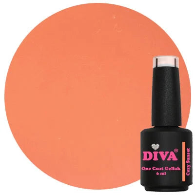 DIVA One Coat Gellak Cozy Sunset 6 ml