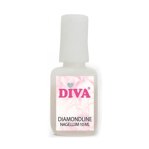 DIVA Diamondline Nagellijm met kwastje 8 ml - Beauty by Wenn