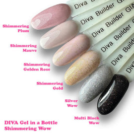 Diva Gel in a Bottle Shimmering Wow - Shimmering Gold - 15ml - Beauty by Wenn
