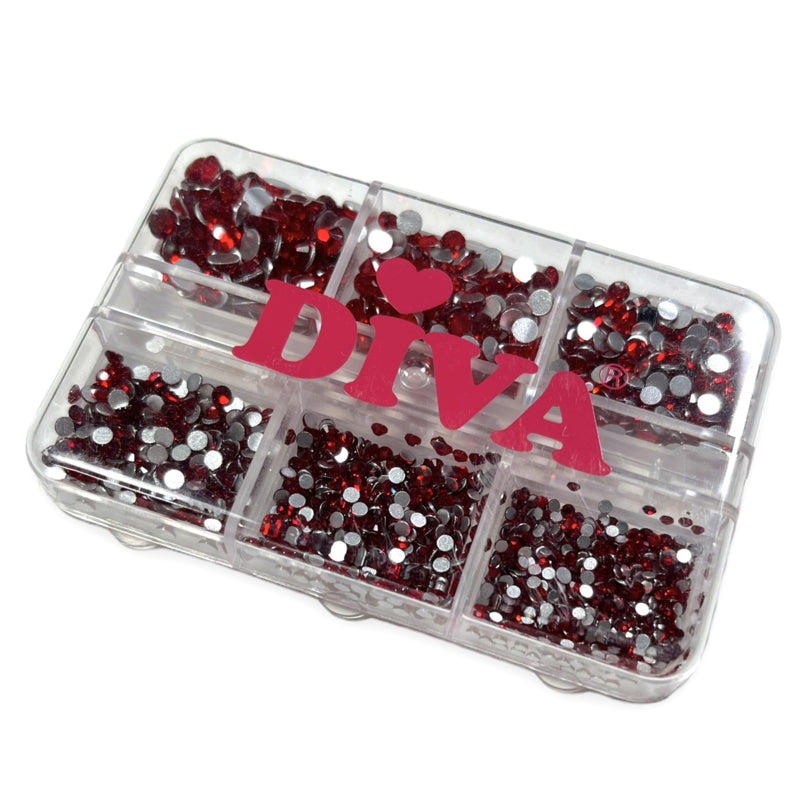 Doosje met strass steentjes - Red - Beauty by Wenn