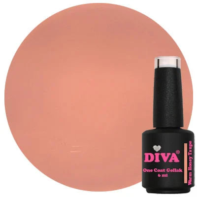 DIVA One Coat Gellak Warm Honey Taupe 6 ml
