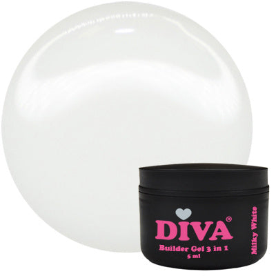 DIVA Builder Gel LOW HEAT 3-in-1 Milky White 5 ml
