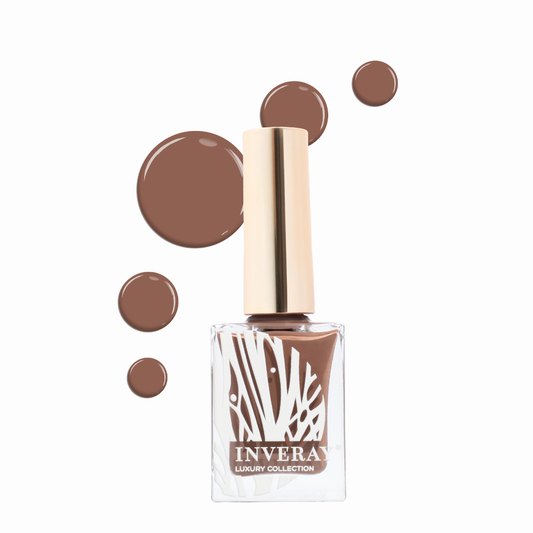 Inveray nagellak C2 Ice Coffee licht bruin op nagels