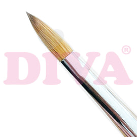 DIVA Exclusive Kolinsky Acryl Penseel Rose Gold met dop #8 Black - Beauty by Wenn