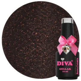 DIVA Gellak Brown Rebel Diva Edition Collection 6x 10 ml # - met gratis Colorpop Stickers