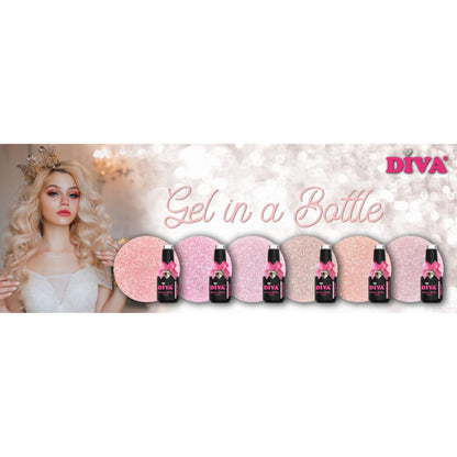 Diva Gel in a Bottle Nude Glitters Collectie + GRATIS Fine Liner - Beauty by Wenn