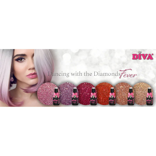DIVA Gellak Dancing with the Diamonds FEVER Collection 6x 10 ml