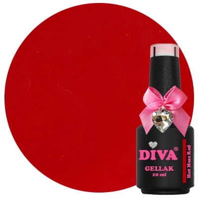 DIVA Gellak Hot Mess Red 10 ml