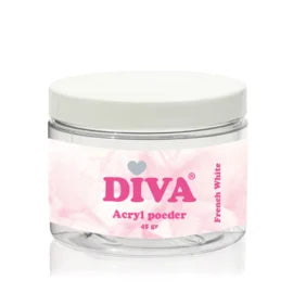 Diva Acryl Poeder French White 45 gram - Beauty by Wenn