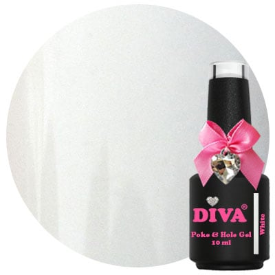 DIVA Poke & Hole Gel White (tijdelijk uitverkocht)