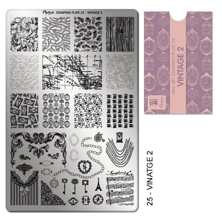 Moyra Stamping Plaat 25 Vintage 2 - Beauty by Wenn