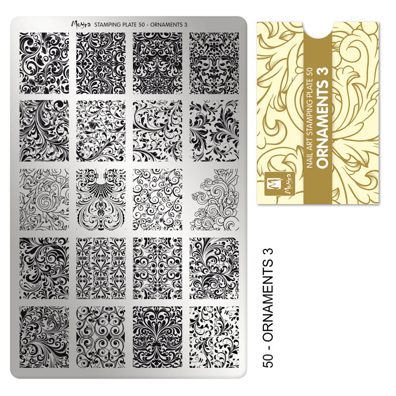 Moyra Stamping Plaat 50 Ornaments 3 - Beauty by Wenn