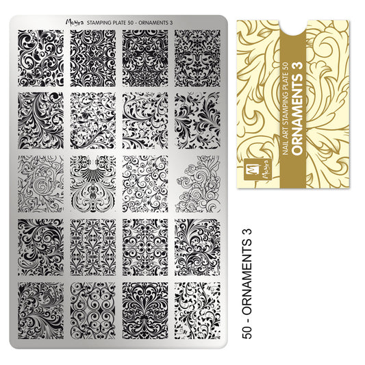 Moyra Stamping Plaat 50 Ornaments 3 - Beauty by Wenn
