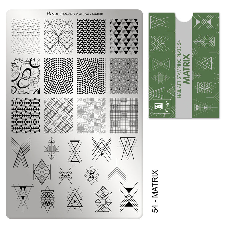 Moyra Stamping Plaat 54 Matrix - Beauty by Wenn